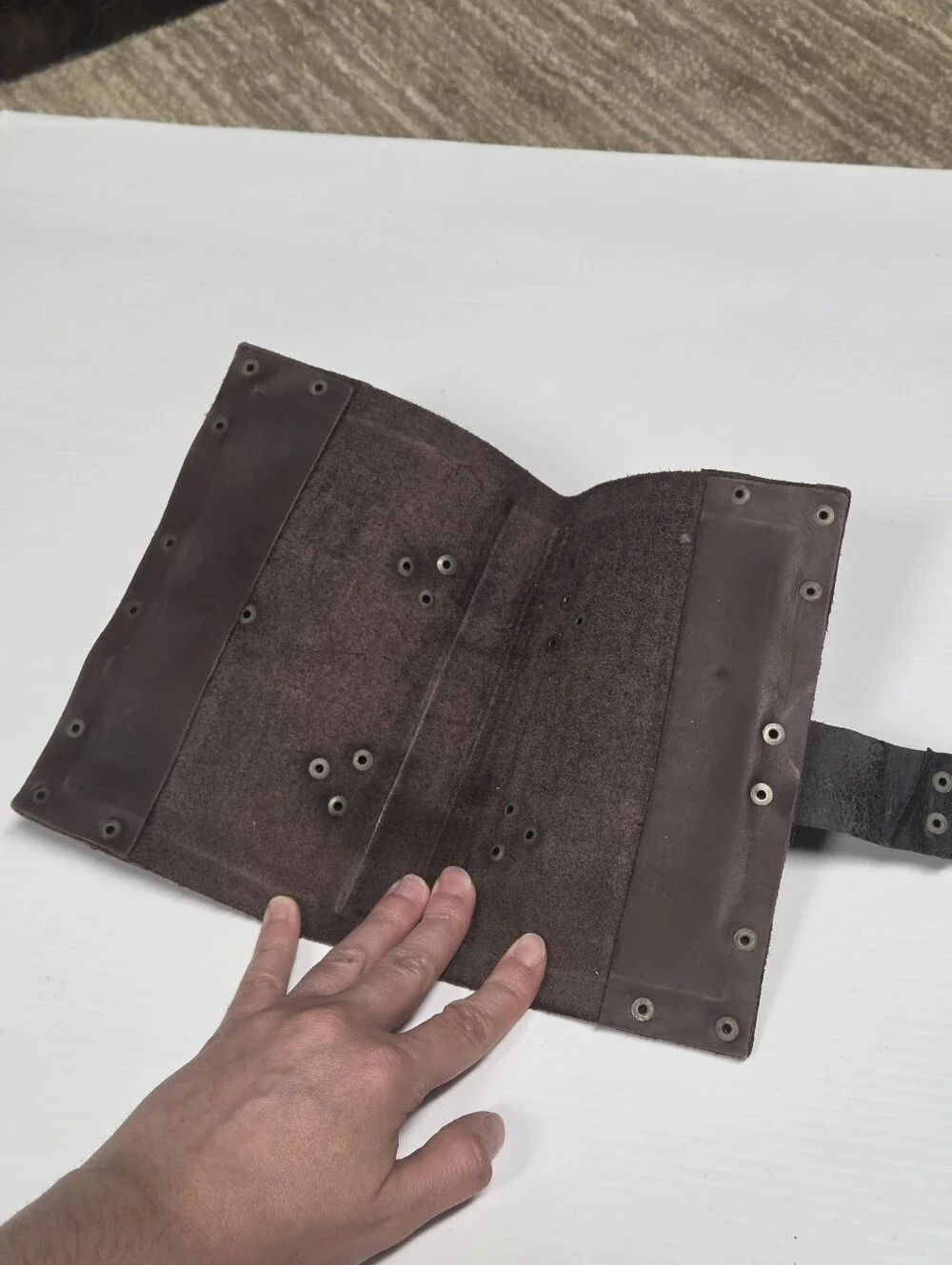Vintage Medieval Leather Journal Cover 5.5x7.5 Refillable Steampunk Gothic Embos